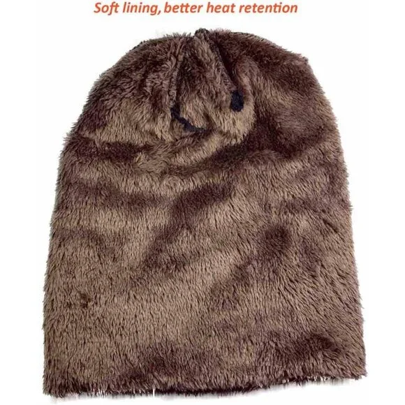 Womens Slouchy Beanie Winter Hat Knit Warm Snow Ski Skull Outdoor Cap - Picture 2 of 6